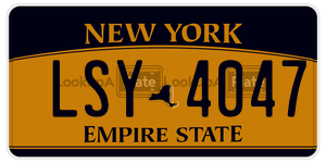 LSY4047  license plate in NY