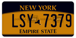 LSY7379  license plate in NY