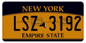 LSZ3192  license plate in NY