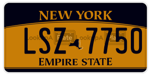 LSZ7750 license plate in New York
