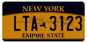 LTA3123  license plate in NY