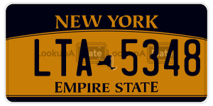 LTA5348  license plate in NY