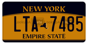 LTA7485  license plate in NY