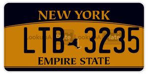 LTB3235  license plate in NY