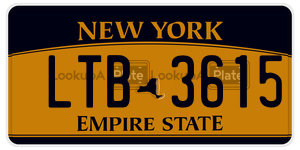 LTB3615  license plate in NY