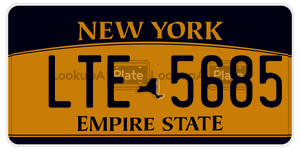 LTE5685  license plate in NY