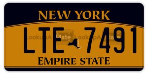 LTE7491  license plate in NY