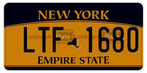 LTF1680 license plate in New York