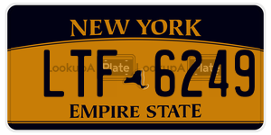 LTF6249  license plate in NY