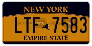 LTF7583  license plate in NY