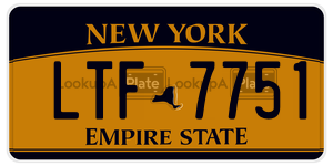 LTF7751  license plate in NY