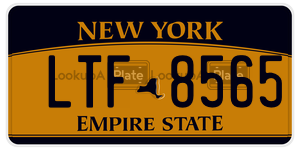 LTF8565  license plate in NY
