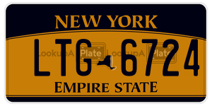 LTG6724  license plate in NY