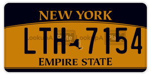 LTH7154  license plate in NY