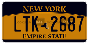 LTK2687  license plate in NY
