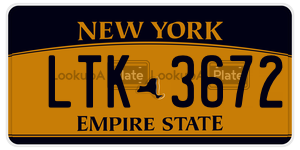 LTK3672  license plate in NY