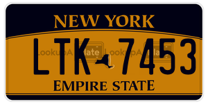 LTK7453 license plate in New York