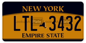 LTL3432  license plate in NY