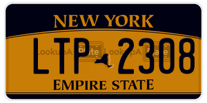 LTP2308  license plate in NY