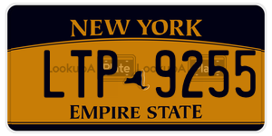 LTP9255  license plate in NY