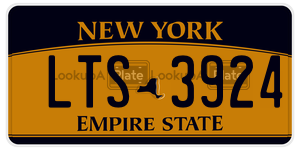 LTS3924  license plate in NY