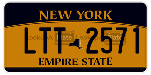 LTT2571  license plate in NY