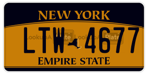 LTW4677  license plate in NY