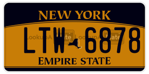 LTW6878  license plate in NY