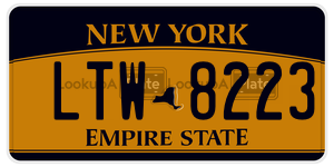 LTW8223  license plate in NY