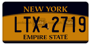 LTX2719  license plate in NY