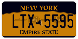 LTX5595  license plate in NY