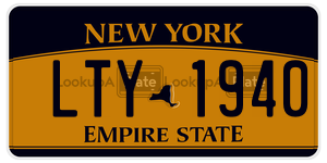 LTY1940  license plate in NY