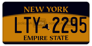 LTY2295  license plate in NY