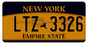 LTZ3326  license plate in NY