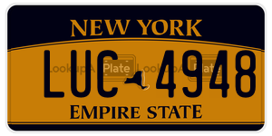 LUC4948  license plate in NY