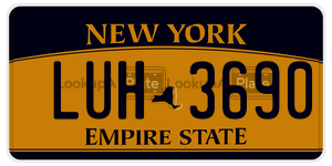 LUH3690  license plate in NY