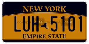 LUH5101  license plate in NY