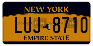 LUJ8710  license plate in NY