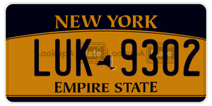 LUK9302  license plate in NY