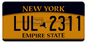LUL2311  license plate in NY