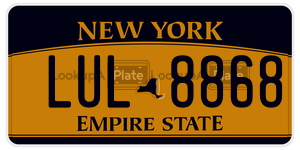 LUL8868 license plate in New York