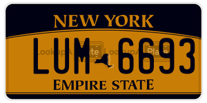 LUM6693 license plate in New York