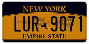 LUR9071  license plate in NY