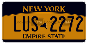 LUS2272  license plate in NY