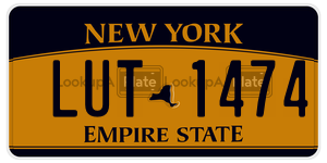 LUT1474  license plate in NY