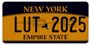 LUT2025  license plate in NY