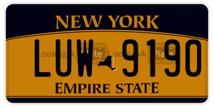 LUW9190 license plate in New York