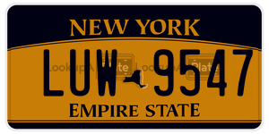LUW9547  license plate in NY