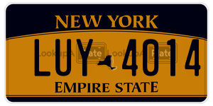 LUY4014  license plate in NY
