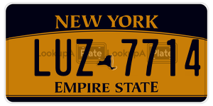 LUZ7714  license plate in NY